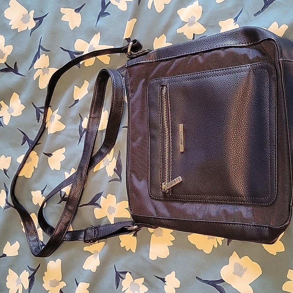 ROOTS Blue Nylon Crossbody Bag